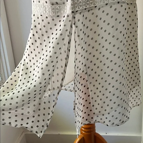 ASOS White Long Sleeve Polka Dot Dress - Picture 4 of 9